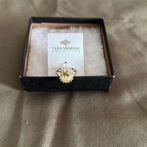 Cubic Zirconia Yellow Ring